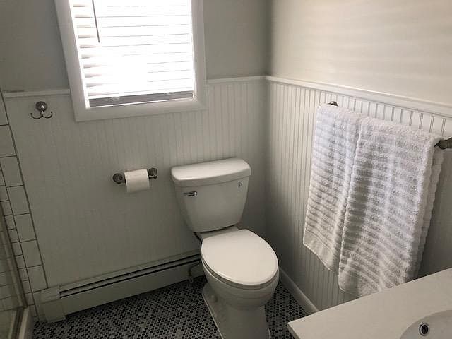 Partial photo of renovated bathroom