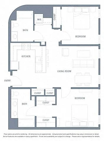 Floor plan 1060 2B2B