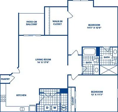 2 Bedroom | 2 Bath | 1110 SF 2 Bedroom | 2 Bath | 1110 SF