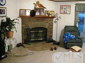Fireplace in family room