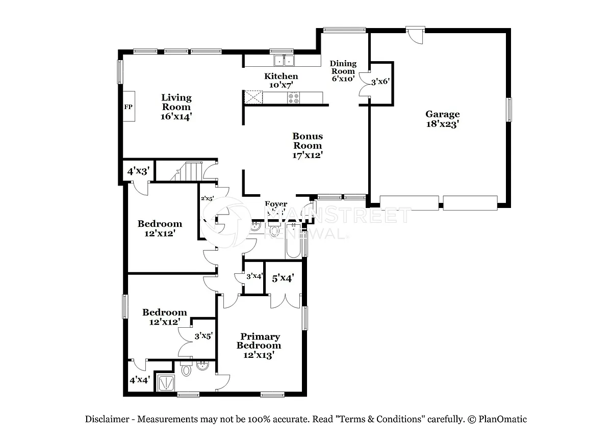 Floor Plan - 516 Concord St