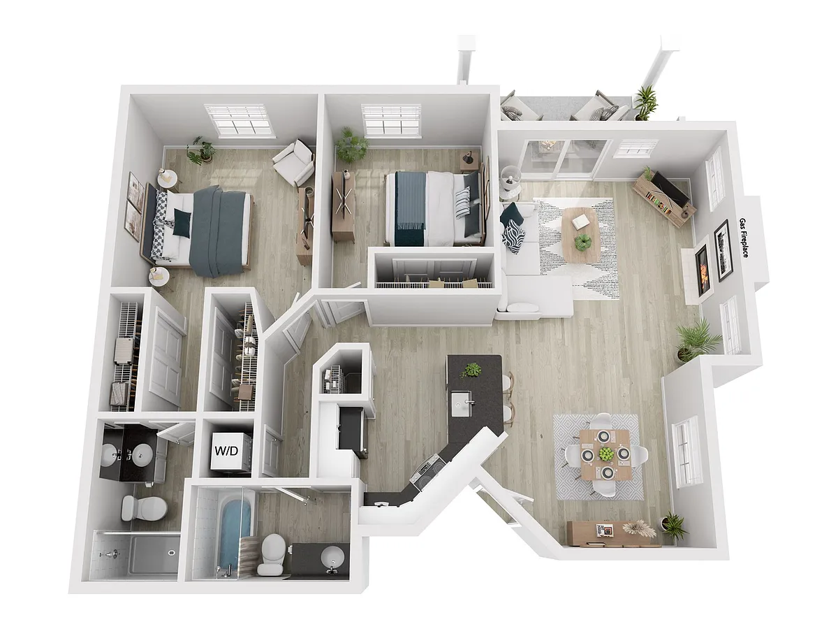Floor plan 2X2 E