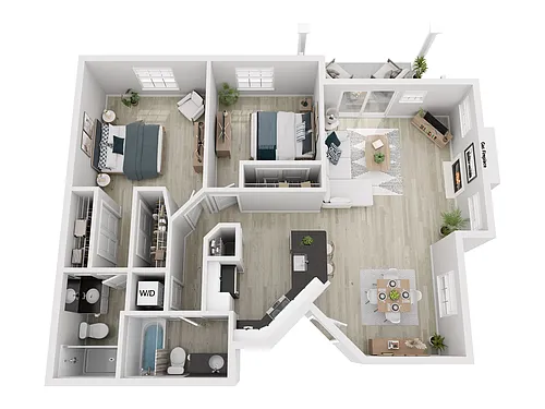 Floor plan 2X2 E