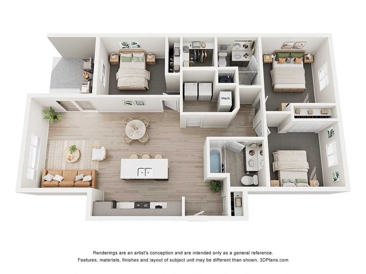 Floor plan Lower Level- 3 Bedroom 2 Bathroom