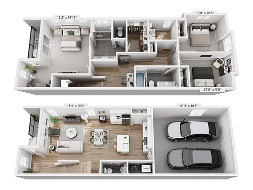 Floor plan The Fillmore - Townhome 3