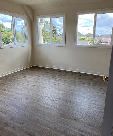 Master bedroom with new double-glass windows.