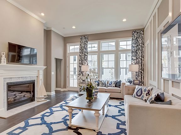 Great room with fireplace