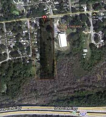 Aerial view of lots