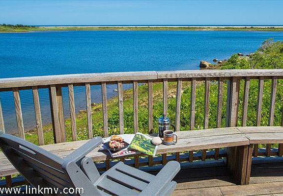 The guest house deck - You couldn't be closer to the water!