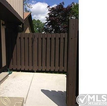 Fenced backyard