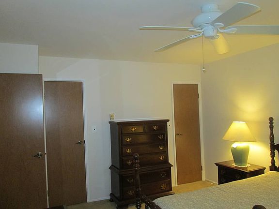 two walk-in closets