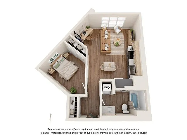 Floor plan Urban 1Bed - B3