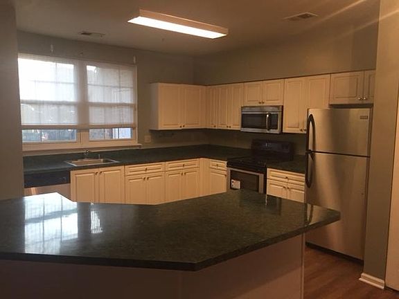 Kitchen with stainless steel appliances