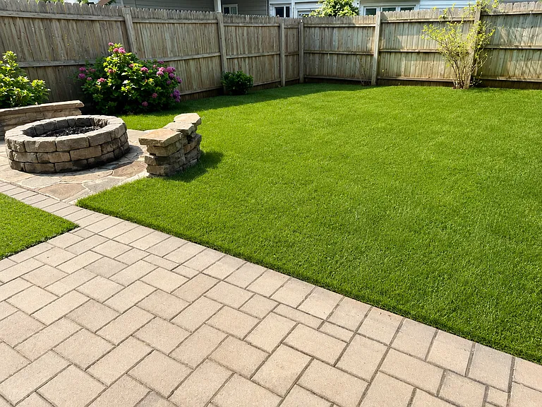 Private backyard