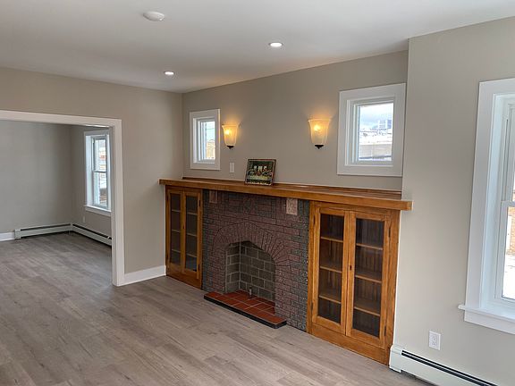 Looking into the dining room from the living room
