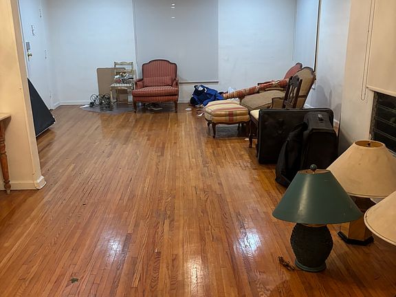Living room and dining room