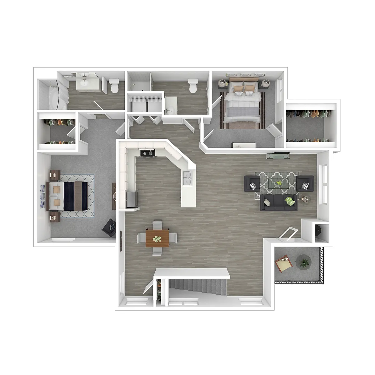 Floor plan 2x2up
