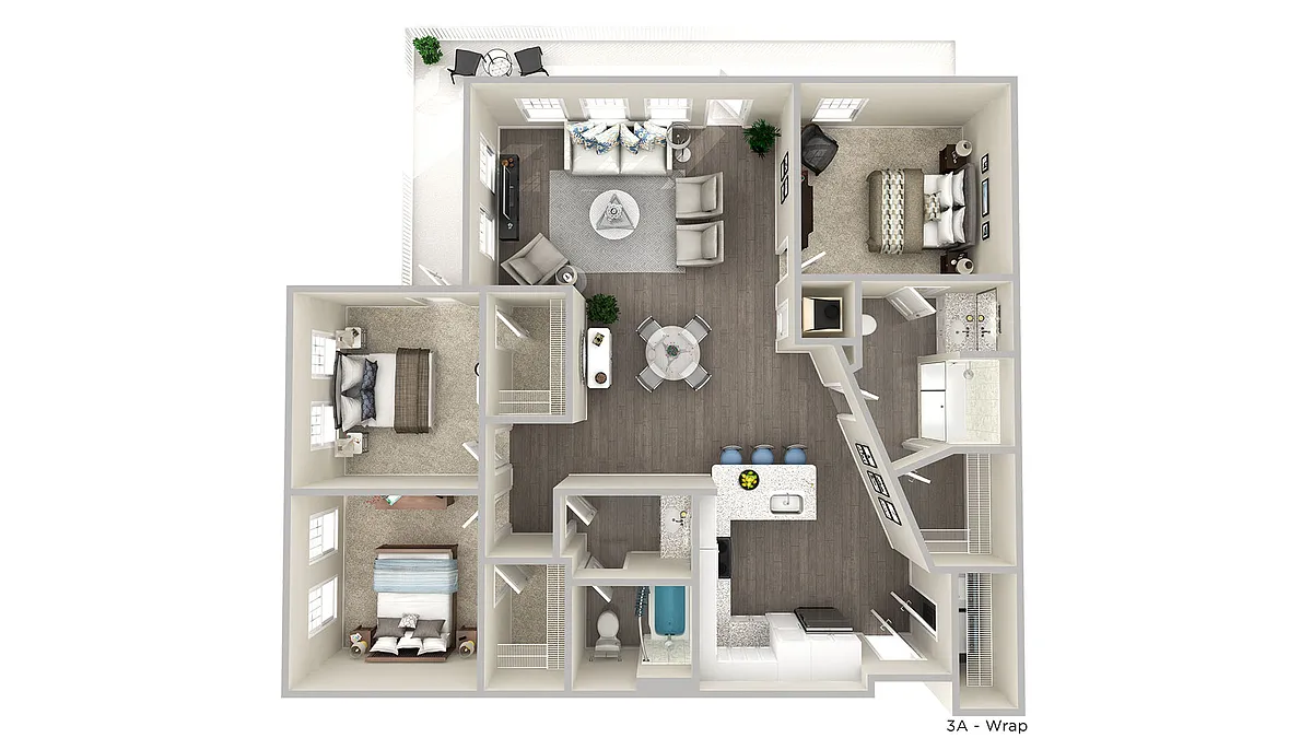 Floor plan C1 - 3 Bed | 2 Bath - Signature