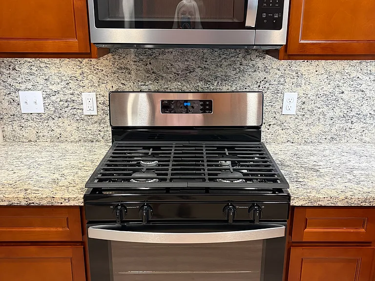 Gas stove and microwave