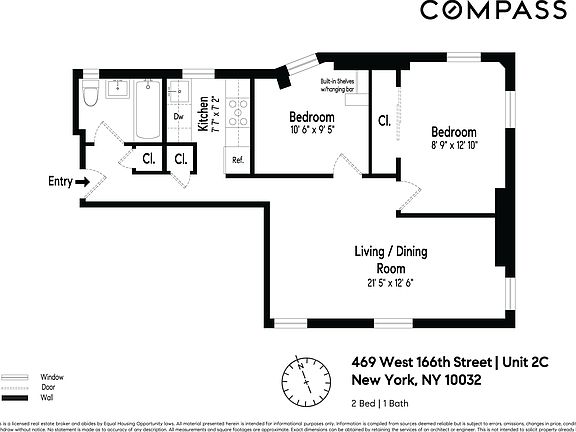 2nd image of 469 W 166th St APT 2C