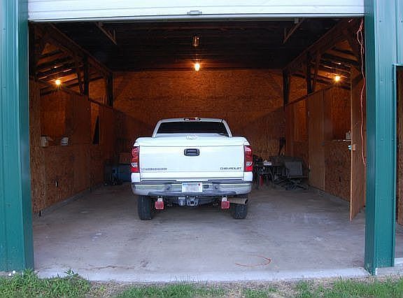 Barn-Stalls, tack room and hay storage.