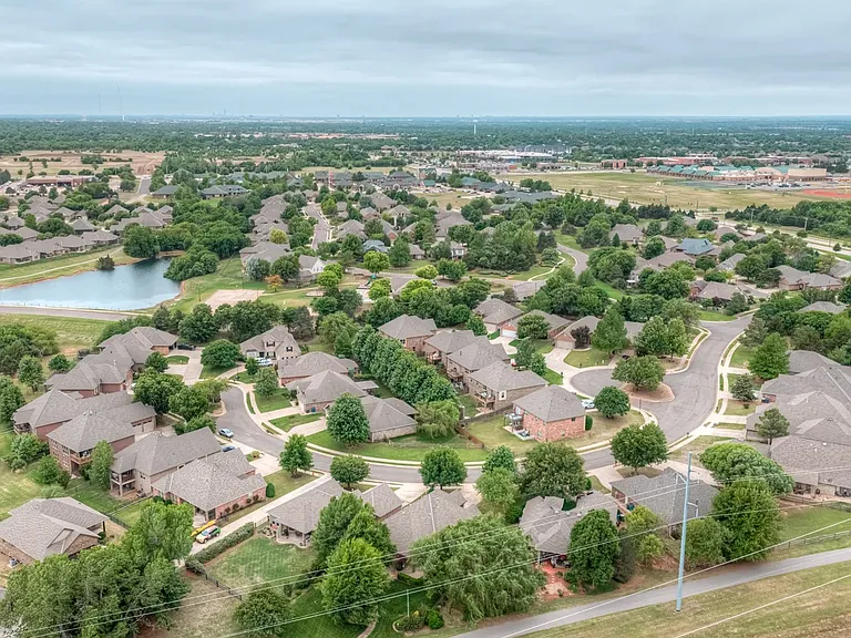 Drone photo of the neighborhood