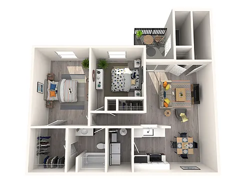 Floor plan 2x1 East