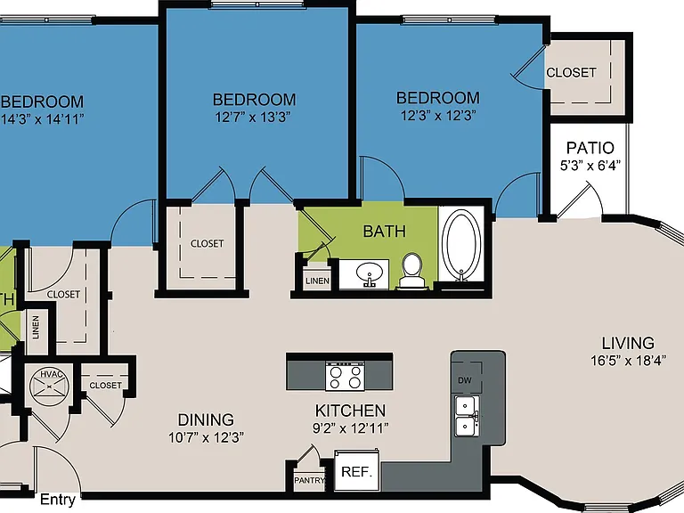 C4 floor plan The Manor at Weston