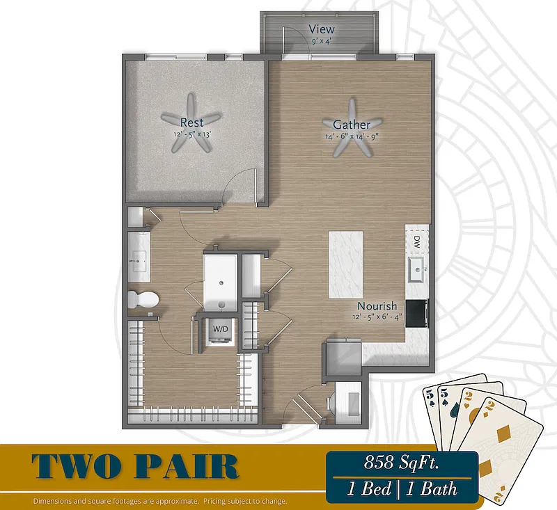 Floor plan Two Pair
