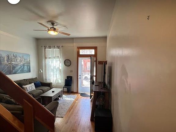 View of family room from kit