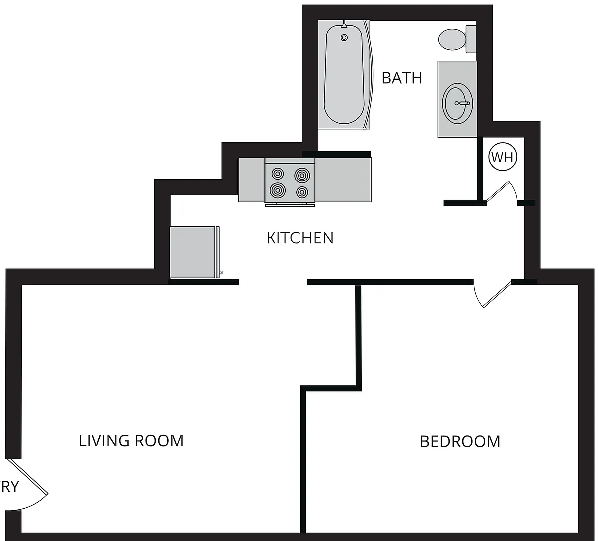 Floor plan 1X1