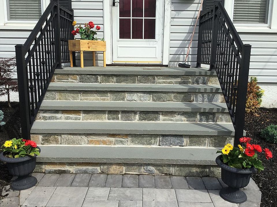 Front steps and landing