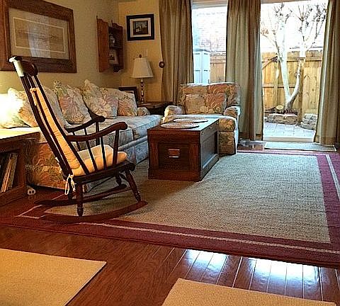 French doors to patio