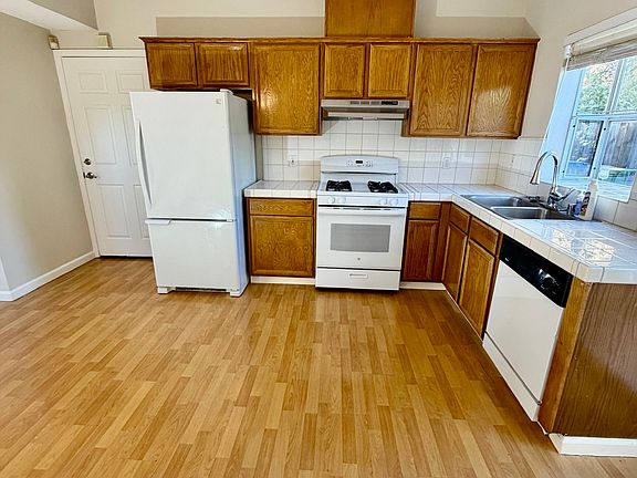 Kitchen. Garage door on the left from the fridge