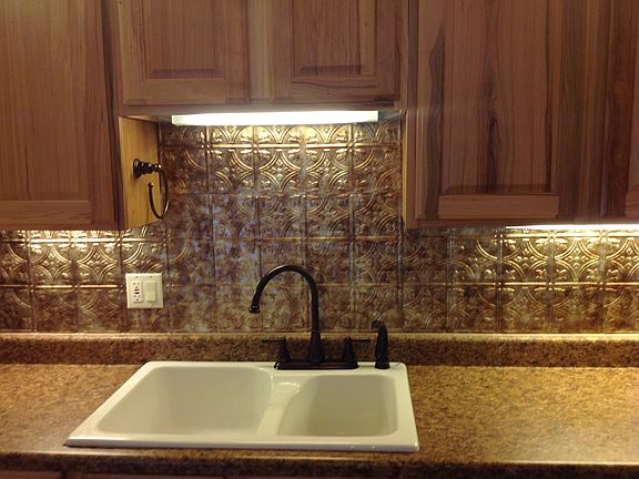 Custom back splash. 