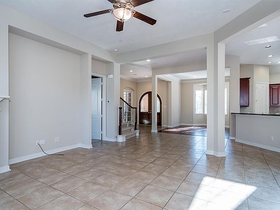 Looking back from the family room to the front door.
