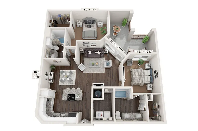 Floor plan B3