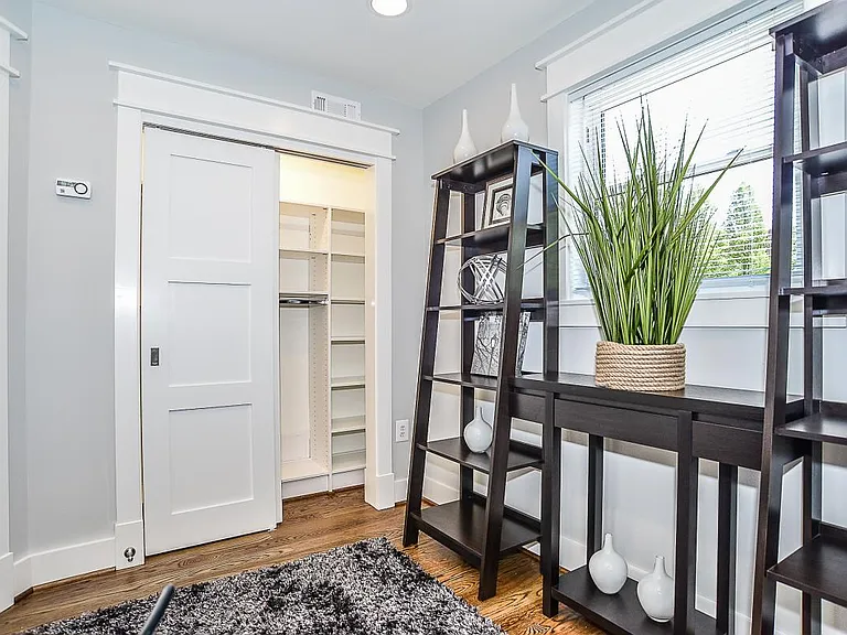 custom closets throughout