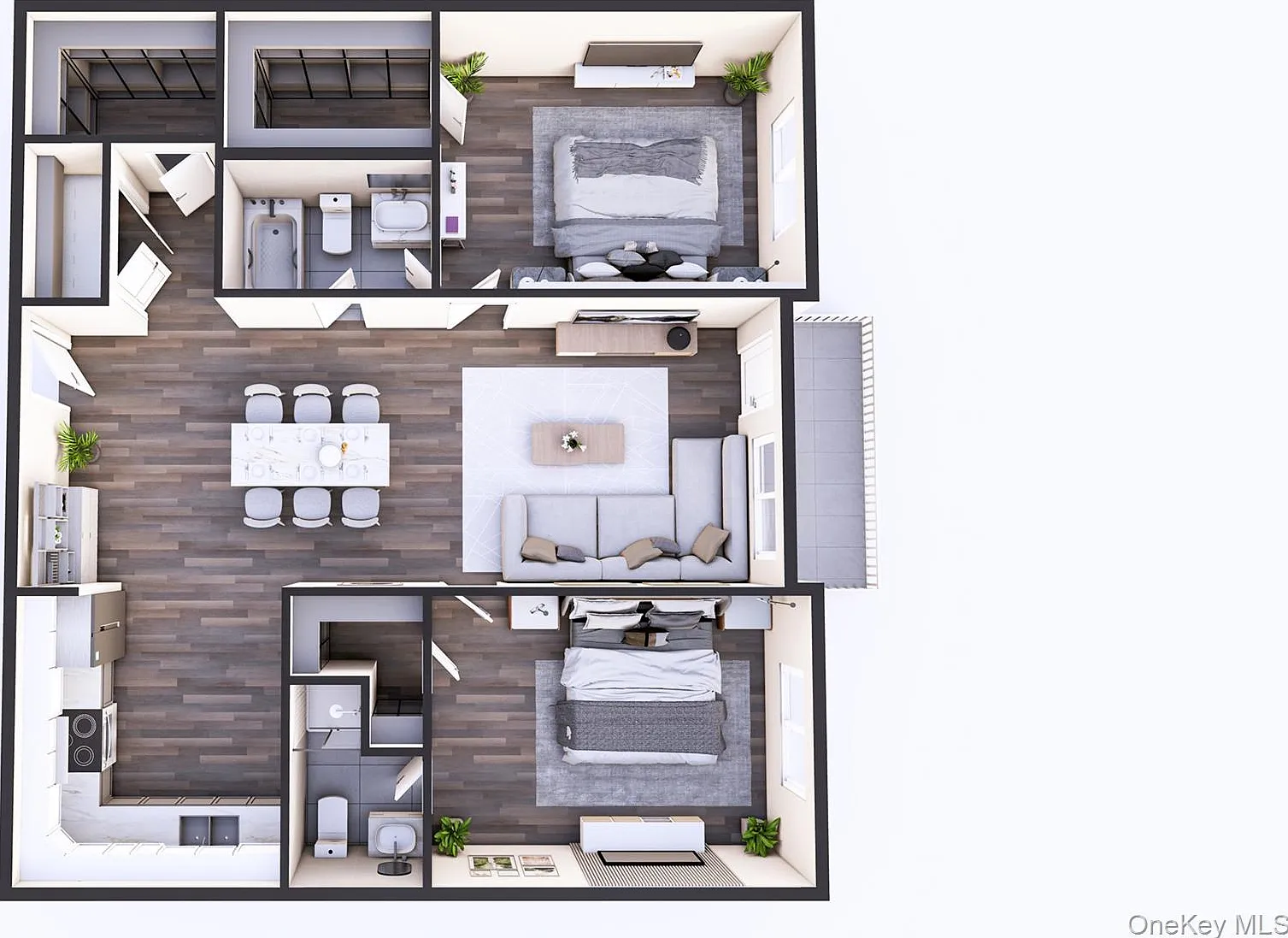 2 bed, 2.0 bath, 1039 sqft, $3,400 — Photo 3