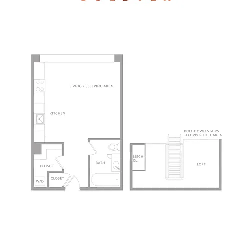 Floor plan Studio B