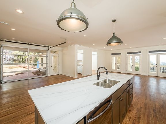 Large island...working pantry...
all opens to Dining area with fireplace...