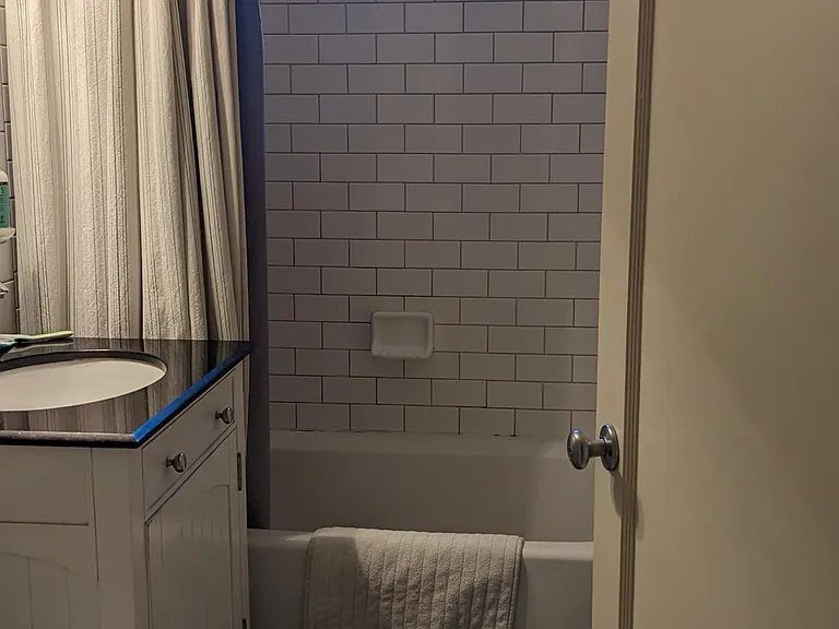 Not such a great shot of the bathroom