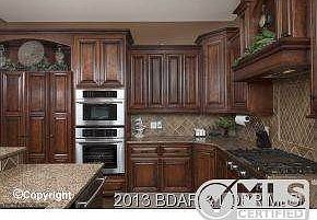 Custom cabinets in kitchen