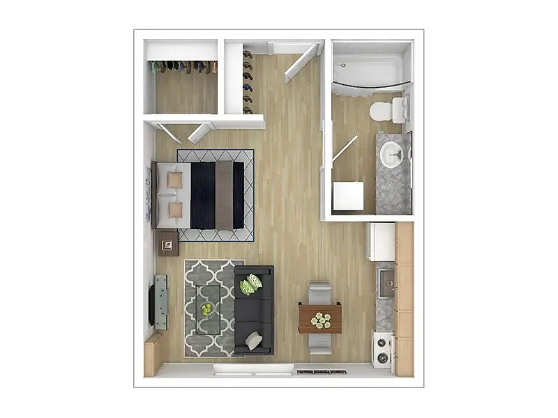 Floor plan Studio B