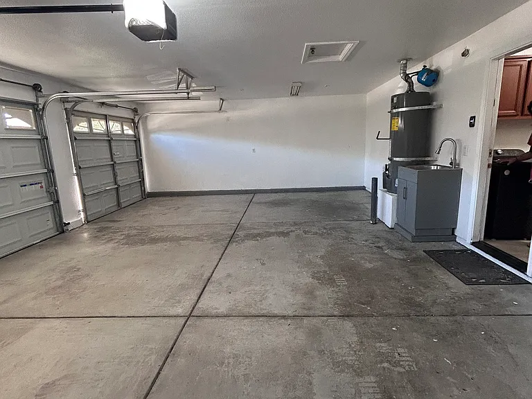 large 3-car garage