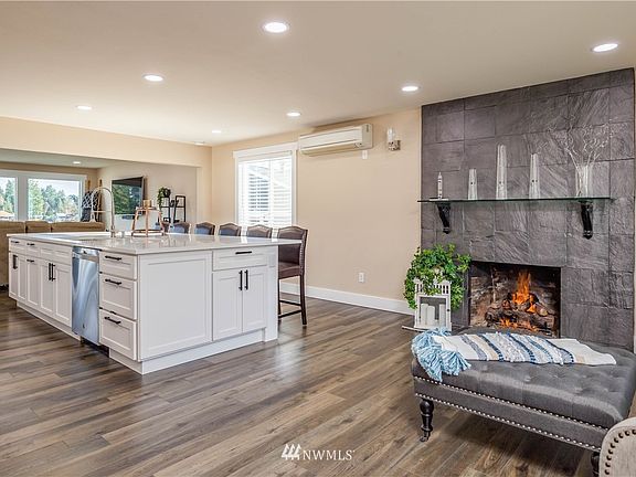 Living room and kitchen