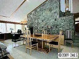 Open floor dining room