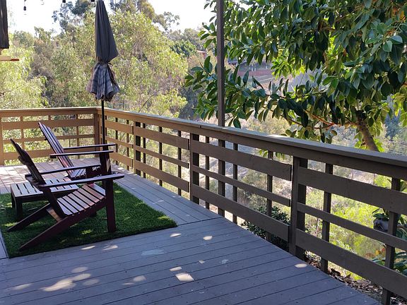 Private deck that is not shared.