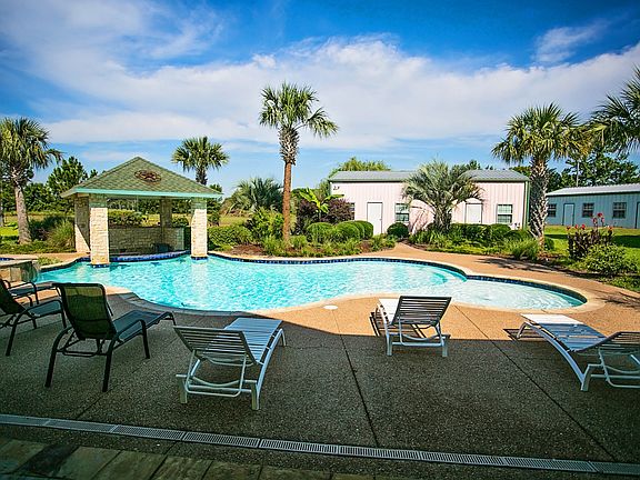 Pool view from back porch