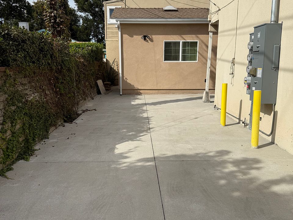 Your private gated parking / driveway.
Your detached one bedroom ADU in the back